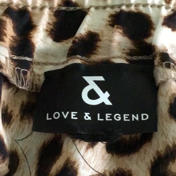 LOVE & Legend leopard print A line Skirt sz 24 **HEMMED ** - Picture 3 of 6